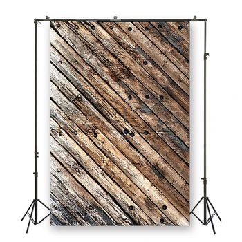 

HUAYI faux wooden planks photo shoot backdrop vintage photography background art fabric backdrop portrait props D-1760