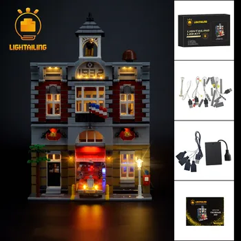 

LIGHTAILING Led Light Up Kit For Creator Fire Brigade Station Building Block Model Lighting Set Compatible With 10197 15004
