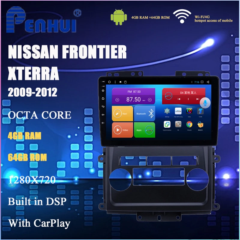 

Android Car DVD GPS For Nissan Frontier / Xterra (2009-2012)Car Radio Multimedia Video Player Navigation GPS Android 10.0 Double