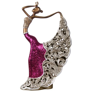 

Modern Luxury Resin Peacock Dance Women Ornament Decoration Creative Living Room TV Wine Cabinet Desktop Craft Gift Decoration