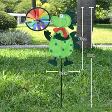 Красочные милые Мультяшные животные, тигр, Лев, корова, дракон, ветряная мельница для дома, сада, двора, открытый декор, игрушки для детей, подарок E65B