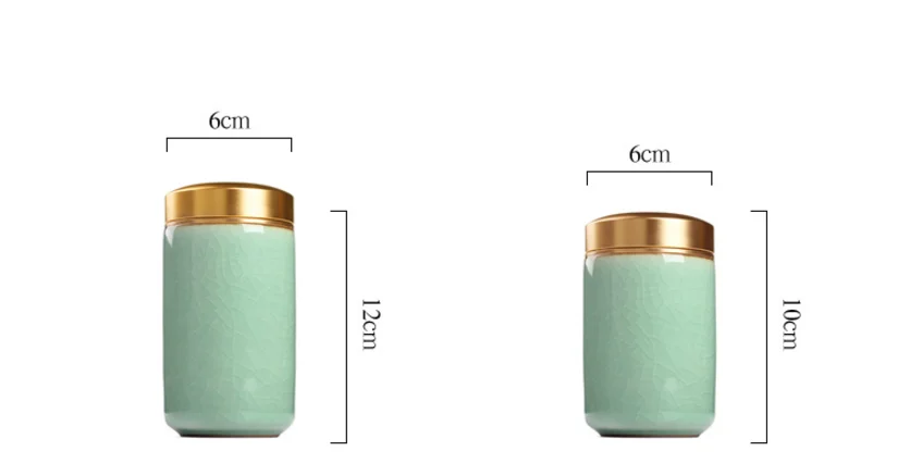 Celadon металл маленький дом Ganoderma lucidum чай кофе в зернах печенье конфеты влагостойкие запечатанные банки таблетки емкость для порошка бак