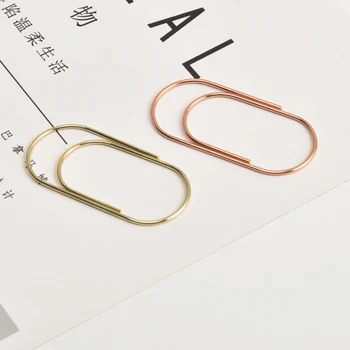

FangNymph Color Random 20pcs 50mm Metal Paper Clips Students School Bookmarks Office Documents Organizers