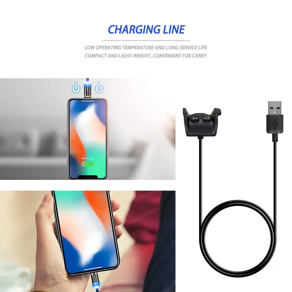 Профессиональная Замена USB зарядное устройство зарядный кабель шнур подходит для Garmin Vivosmart HR Plus