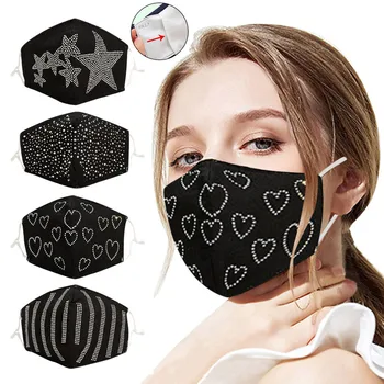 

Adult Woman Solid Masque Cloth Face Mask Mouth Cover Breathable Mouth Mask Washable Reusable Face Shield mascarillas