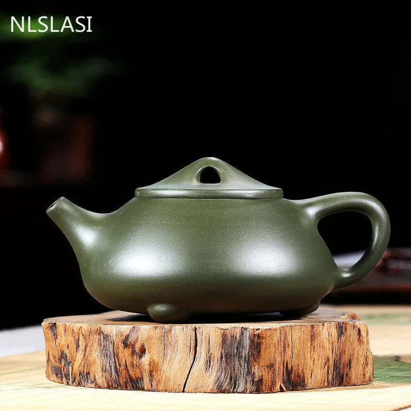 Yixing tea pot purple clay filter Stone scoop teapots Handmade Raw ore Green beauty kettle customized gifts Authentic 340ml | Дом и сад