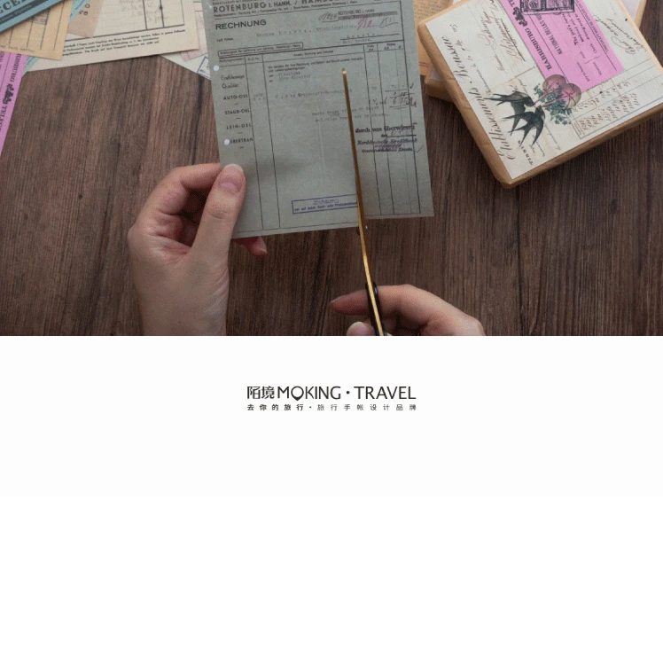 Moking винтажные чековые документы записная книжка бумага для выпечки сообщение Блокнот
