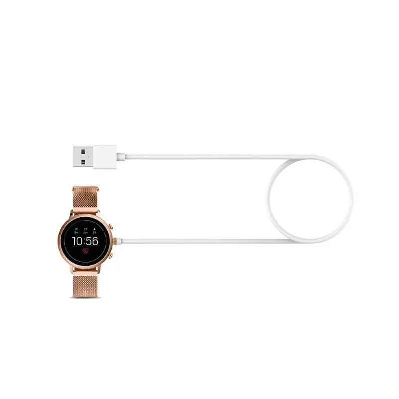 Белый Магнитный зарядный кабель зарядное устройство для Fossil Gen 4/5 Emporio Armani/Skagen Falster