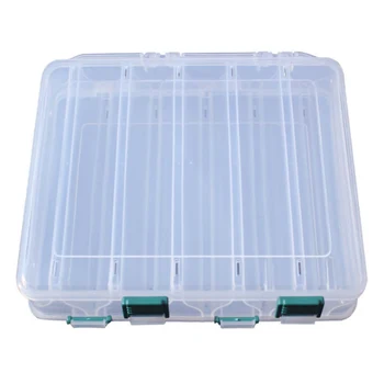 

Transparent Fishing Box Double Sided Plastic Baits Lure Case Fly Fishing Tackle Storage Container Fishing Supplies Accessories