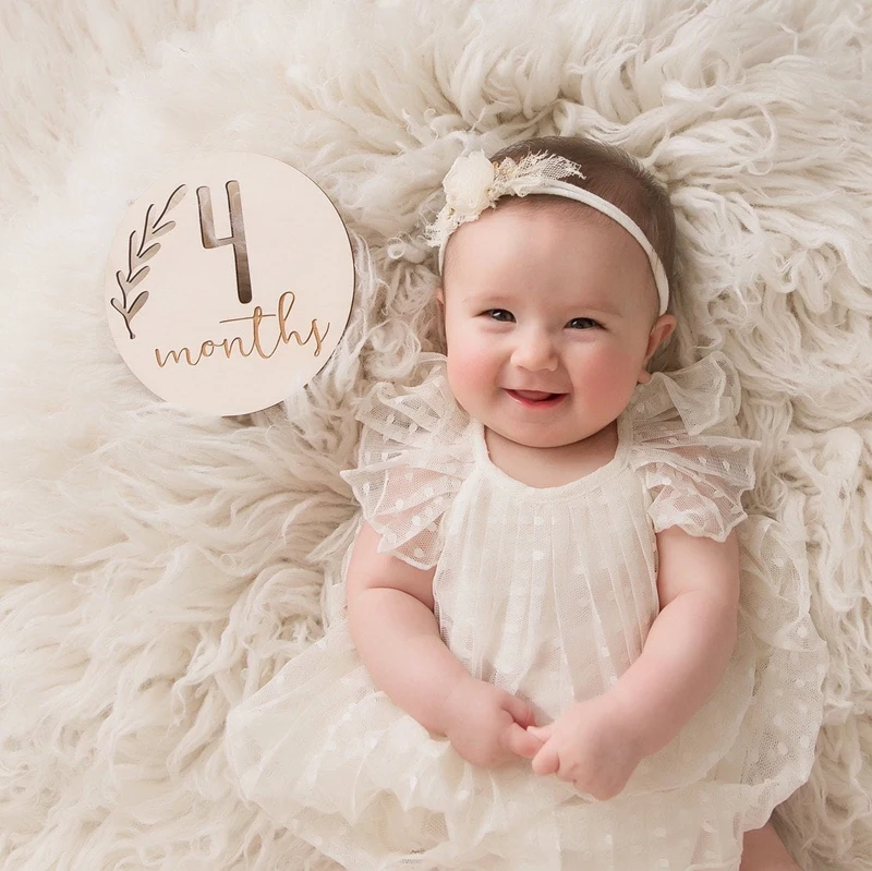 Детские памятные диски деревянные детские маркеры Гравированные карты набор из