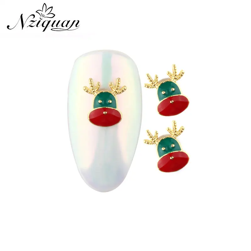 

Limited time rush to buy Christmas antlers 6*7mm a pack of Christmas exquisite suit series NZIQUAN 10pcs3DDIY nail art decoratio