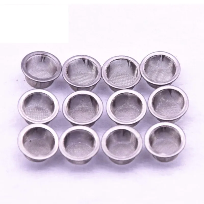 100 Mesh Pipe Stainless Steel Filter Mesh Edge Filter Combustion Network Crystal Cigarette Holder Filter 10 Pcs/sets