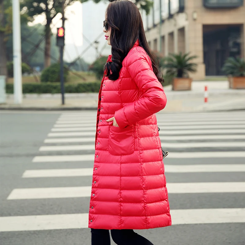 Fitaylor New Winter Women Jackets 90% White Duck