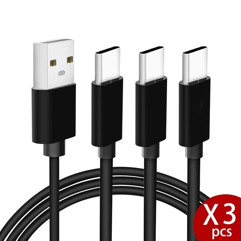 3 шт./лот 2 м USB кабель типа C 4 А для быстрой зарядки Samsung Galaxy S8 S9 Xiaomi mi8 Oneplus 6 передачи