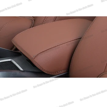 

Lsrtw2017 fiber leather Car Armrest Cover mat for geely emgrand boyue atlas 2018 2019 2020 Protector Interior Accessories