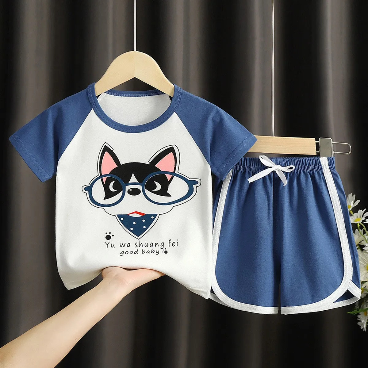 Toddler Baby Boys Clothes Short Sleeve T-shirt + Short 2pcs Cotton Summer Kids Girls Tracksuit Outfits Children's Clothing Sets