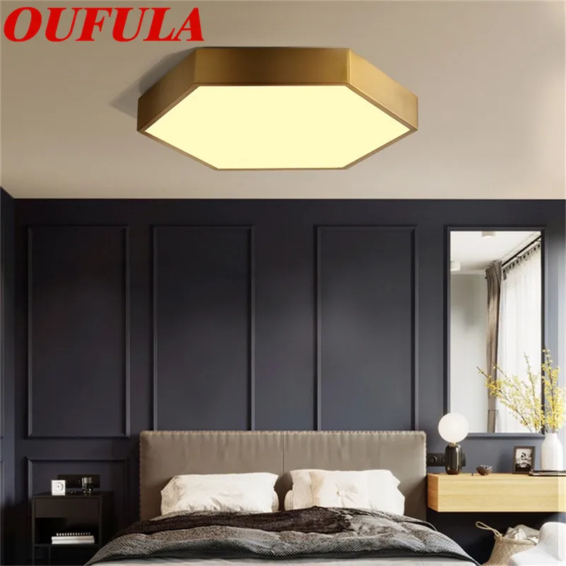 

DLMH Copper Ceiling Lights Contemporary Home Creative Decoration Suitable For Living Room Dining Room Bedroom