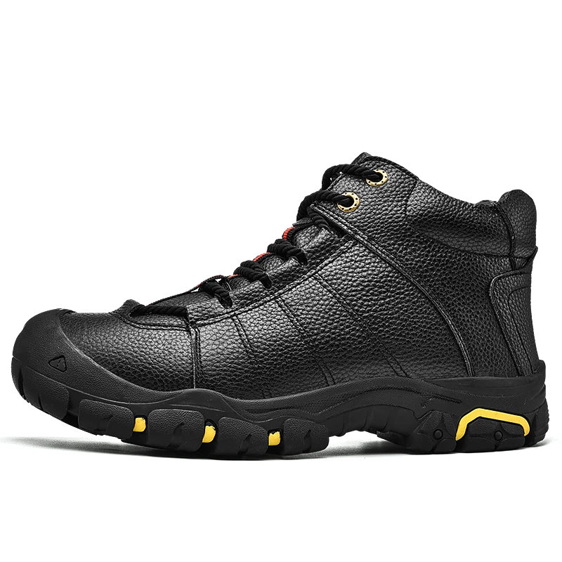 SMS Men's Tactical Boots Leather Winter Warm Outdoor Shoes Comfortable Sneakers Non-slip Mountain Hiking Shoes Hunting Boots