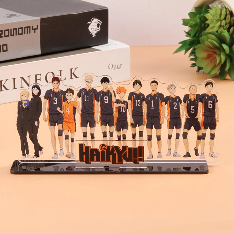 Anime Haikyuu!! Acrylic Stand Figure Model Table Plate Volleyball Boys Action Figures Toys Anime Activities Desk Decor Ornaments