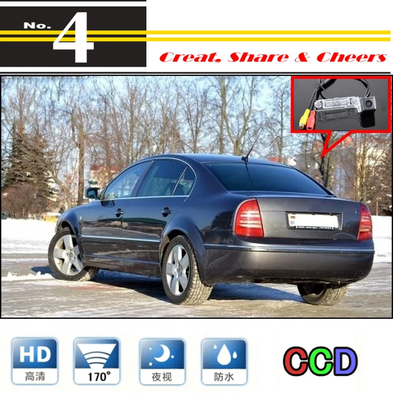 LiisleeCar Camera For Skoda Superb Super B 2002~2008 High Quality Rear View Back Up Camera For PAL NTSC  CCD + RCA (2)