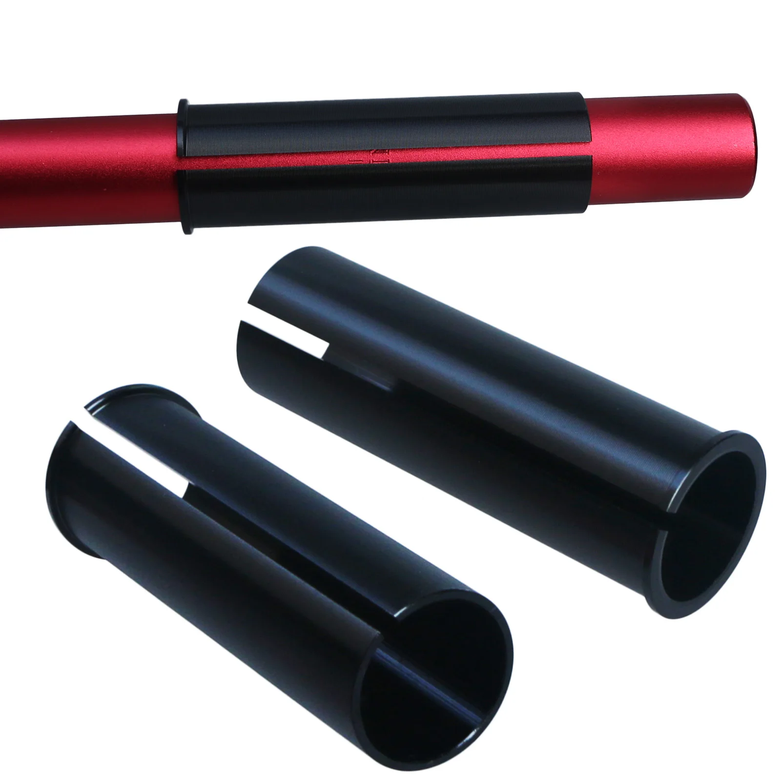 Universal Bicycle Seatpost Shim Adapter - Size-Adjustable Bushing Tube Reducer