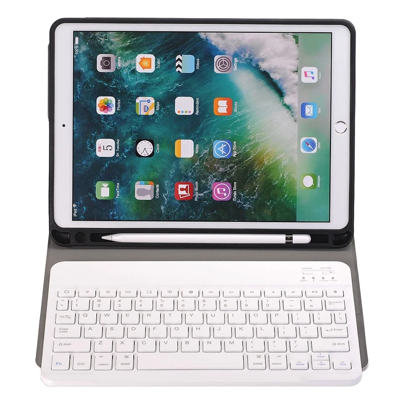 Чехол с клавиатурой для IPad 10,2, чехол с карандашом для Apple IPad 7 поколения A2200 A2198, беспроводная клавиатура