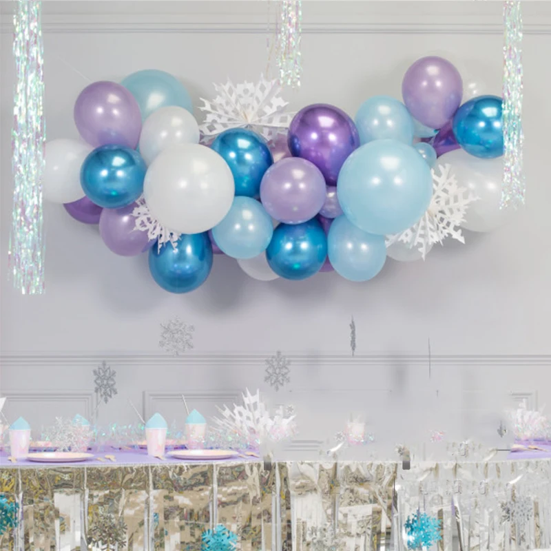 White-Snow-Queen-Foil-Balloons-Elsa-Anna-Princess-Balloon-Garland-Blue-Metallic-Balloons-Birthday-Party-Decoration (1)