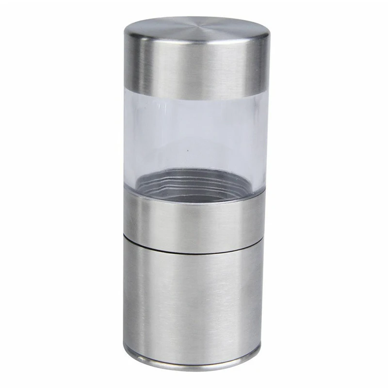 1 Pcs Manual Stainless Steel Salt Pepper Mill Grinder Muller Kitchen Tool Portable Durable And Practical
