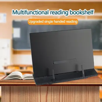 

Reading Book Stand Black Reading Desk Holder With 7 Adjustable Tilt Slots Portable Book Holder Frame