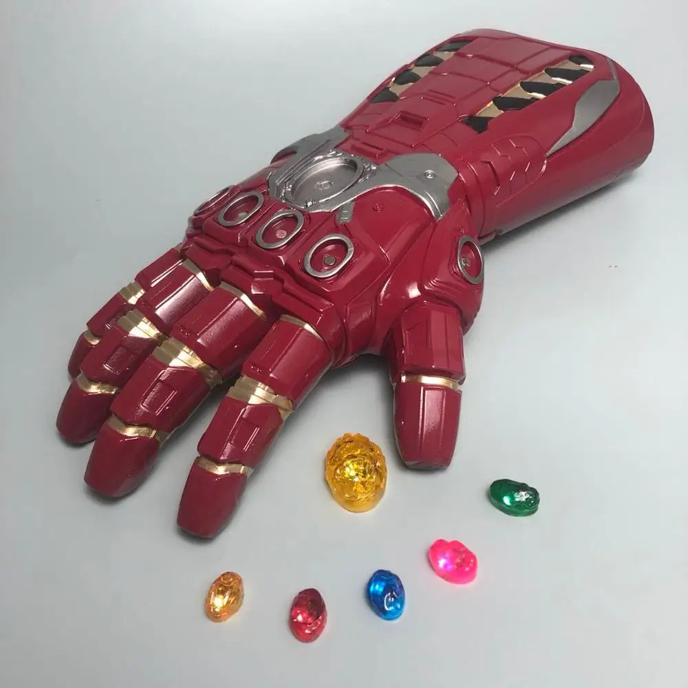 Танос Marvel Infinity Gauntlet супергерой Железный человек перчатки косплей Мстители светодиодный перчатки для детей и взрослых Новинка