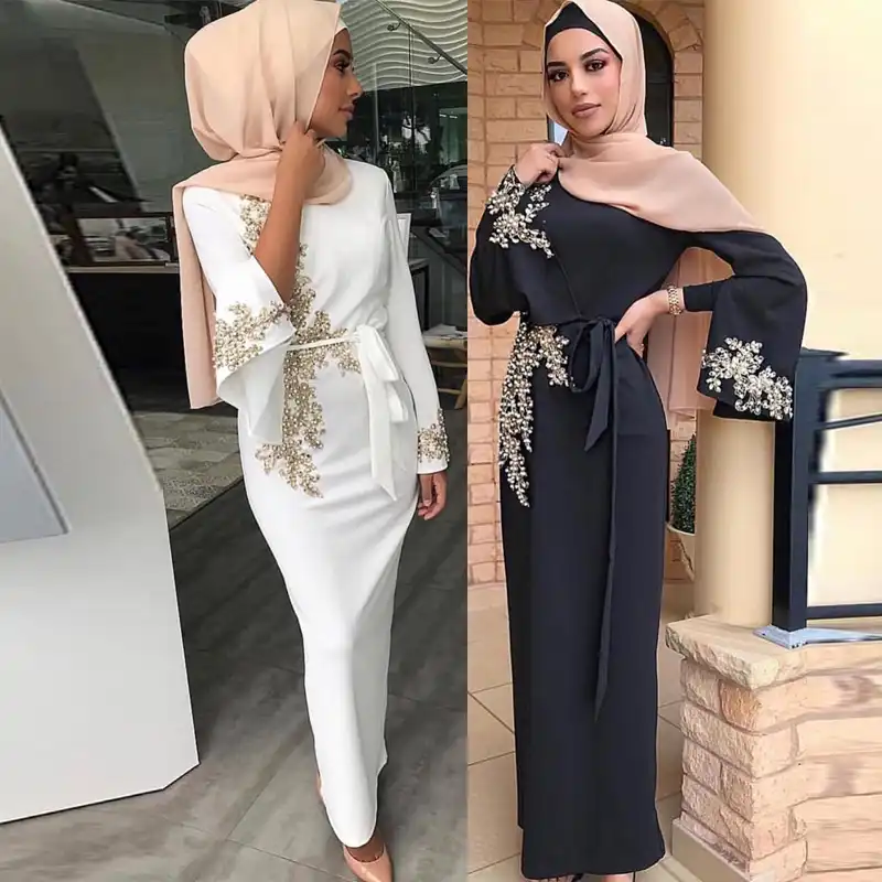 Eid Mubarak Dubai Abaya Turkey Arab Hijab Muslim Fashion Dress Dresses Abayas For Women Islam European Clothing Vestidos Kaftan Aliexpress