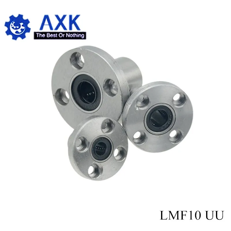 

Free Shipping 2pcs/lot LMF10UU 10mm flange linear ball bearing for 10mm linear shaft CNC