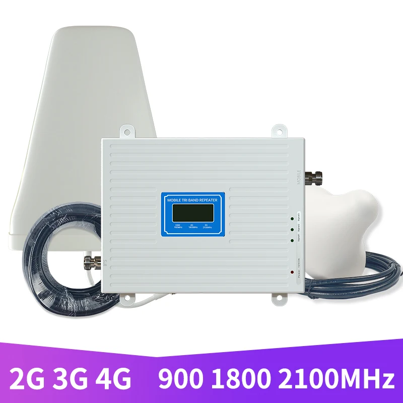 Усилитель сотового телефона GSM 2G 3G 4G 900 1800 2100 трехдиапазонный усилитель