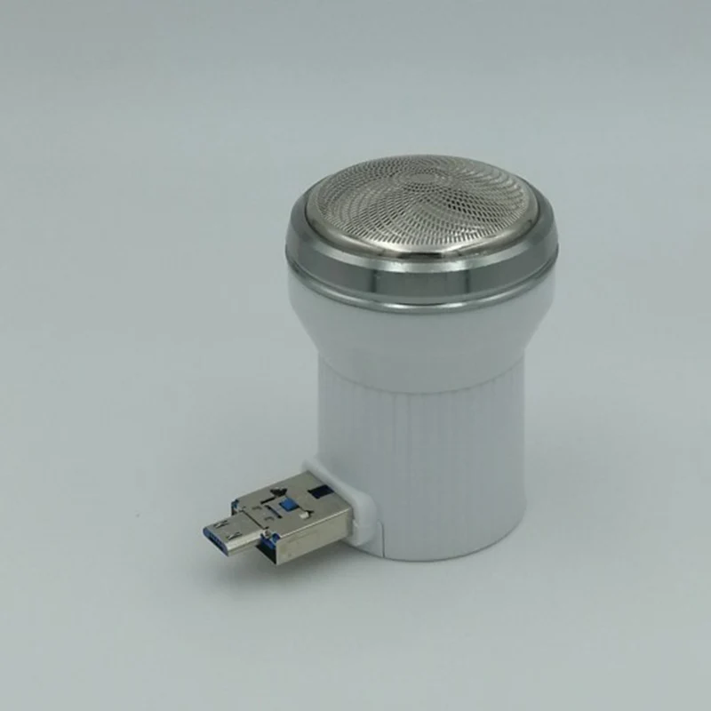 Креативная портативная мини-бритва для электробритва с Usb разъемом питания, для путешествий и улицы, триммер для бороды, бритва может быть подключена к мобильному телефону Android