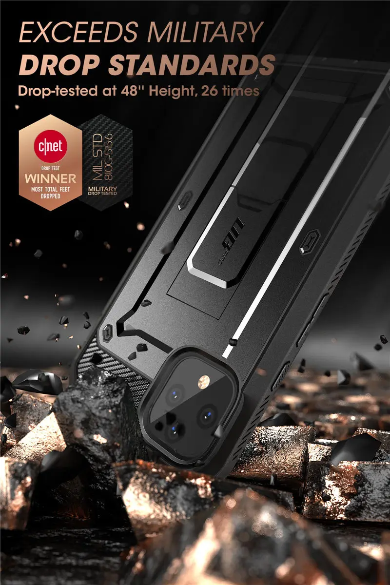 SUPCASE For Google Pixel 4 XL Case() UB Pro Full-Body Rugged Holster Clip Protective Cover with Built-in Screen Protector