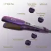 KIPOZI Professional Hair Straightener Titanium Flat Iron with Digital LCD Display Dual Voltage Instant Heating Curling Iron 5