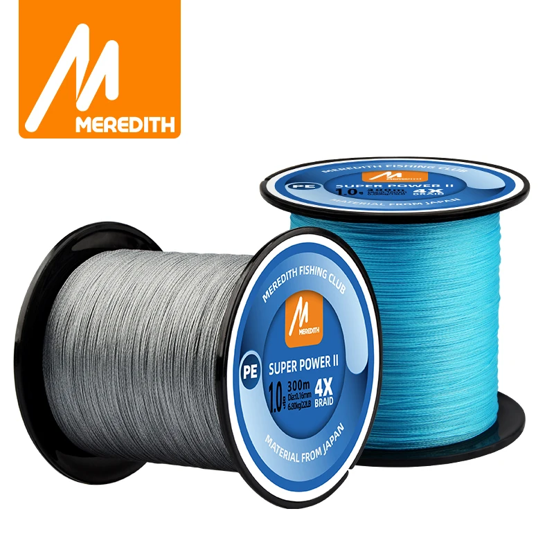 MEREDITH 4 Strands Braided PE Fishing Line 100M 15-80LB Smooth Multifilament PE Fishing Line for Saltwater Fishing 4
