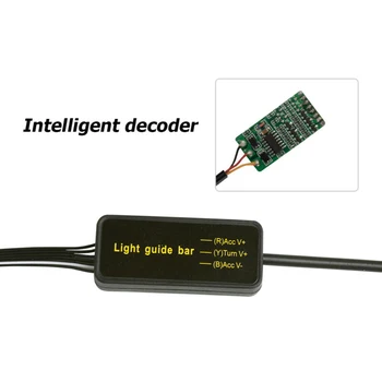 

ABS+Silicon Light bar​ 2pcs Blue / Amber Flexible Tube Car DRL Turn Signal