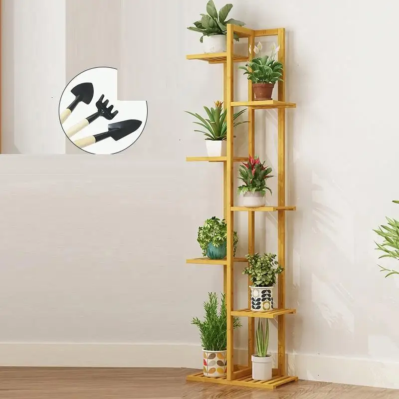 Stojaki Na Kwiaty Varanda Etagere Pour Plante Wood Flores Estante Para Plantas стойка для балкона Dekoration Цветочная полка для растений