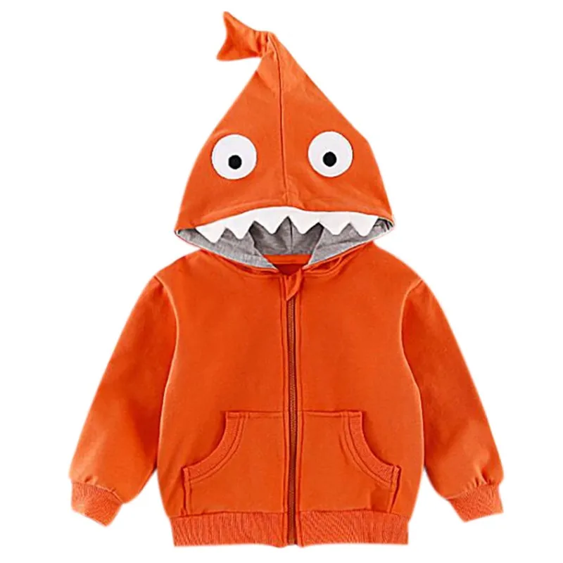 

6Children Baby Girl Boy Outerwear Cotton Cartoon Dinosaur Print Casual Hoodie Zipper Sweatshirt Kids Autumn Outfits Tops