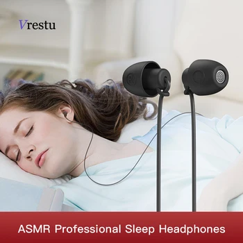 

In-Ear Wired Sleeping Earphone Type C Jack 3.5mmStereo Earpieces for Xiaomi Huawei Samsung Extra Bass Hifi Earbud Soft Silicone