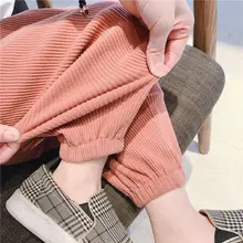 Pantalons extensibles décontractés pour garçons et filles, Style occidental, nouvelle Version coréenne de pantalons tricotés, pantalons amples pour enfants, 2021