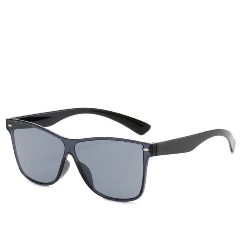 Высокое качество, новые солнцезащитные очки для мужчин/женщин, фирменный дизайн, модные солнцезащитные очки для девушек, модные солнцезащитные очки, яркие цвета, Oculos de sol - Цвет линз: Black Gray