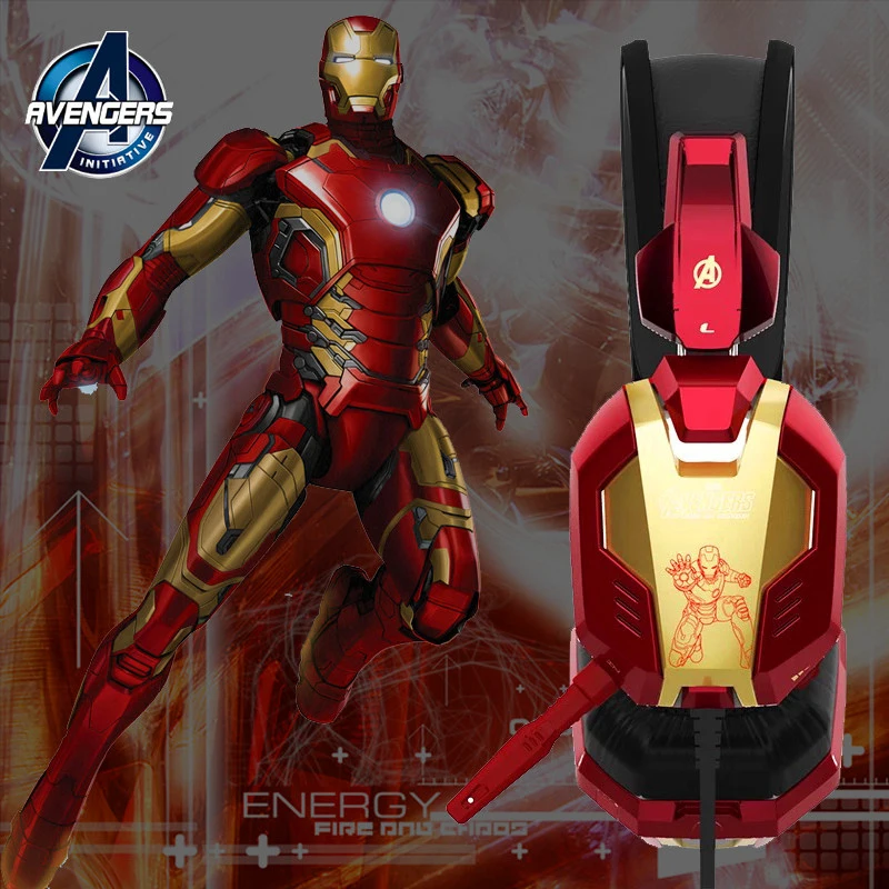 E-3LUE-the-Avenger-Iron-Man-Game-headset-H928-Gold-noise-reduction-wired-USB-pro-gaming (1)