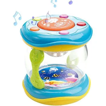 

Led Muziek Vroege Jeugd Educatief Developmental Baby Rammelaars Grappige Kinderen Baby Speelgoed Mini Magic Hand Drum Beat