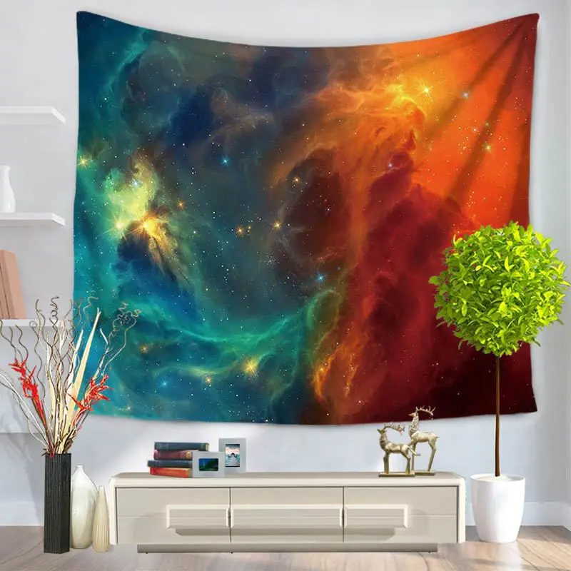 

The Milky Way Tapestry Wall Hanging Sleeping Pad Wall Tapestry Art Round Towel Beach Blanket Living Room Deco Tapesties