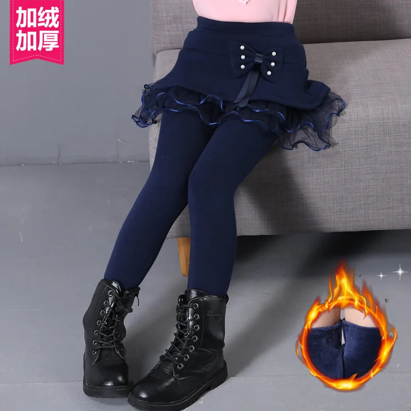 

wither Spring and Autumn Girls Pants Fake Two Pieces of Pure Cotton 3/4/5/6/7/8/9 year old Baby Pants Wearing Siste Girls