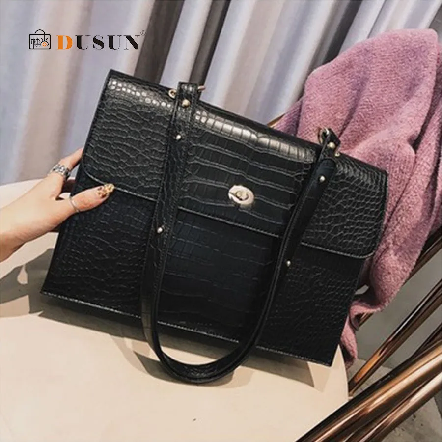 

Large Capacity Alligator Women's Messenger Bags for Women Chic Multipurpose Lady Shoulder Bags Casual Pu Leather Crossbody Bags