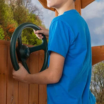 

Steering Wheel Attachment Playground Swing Set Accessories Replacement(Green)