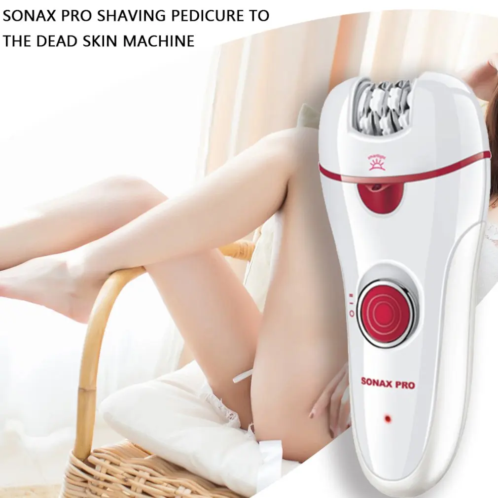 Устройство для бритья для женщин Sonax Pro Электрический инструмент для удаления волос педикюр для омертвевшей кожи Usb зарядка фен для волос